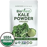 Biofinest Kale Vegetable Powder - 100% Pure Freeze-Dried Antioxidants Superfood - USDA Certified Organic Vegan Raw Non-GMO - Boost Digestion & Skin Care - Smoothie Beverage Blend (4 oz Resealable Bag)