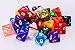 25 Count Assorted Pack of 8 Sided Dice - Multi Colored Assortment of D8 Polyhedral Dice