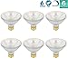 Luxrite LR20623 (6-Pack) PAR30 Eco Halogen Short Neck Light Bulb, 60 Watt (75w Replacement) Dimmable, 40° Flood Beam Spread, 2900K, 1080 Lumens E26 Base, for Indoor/Outdoor use.