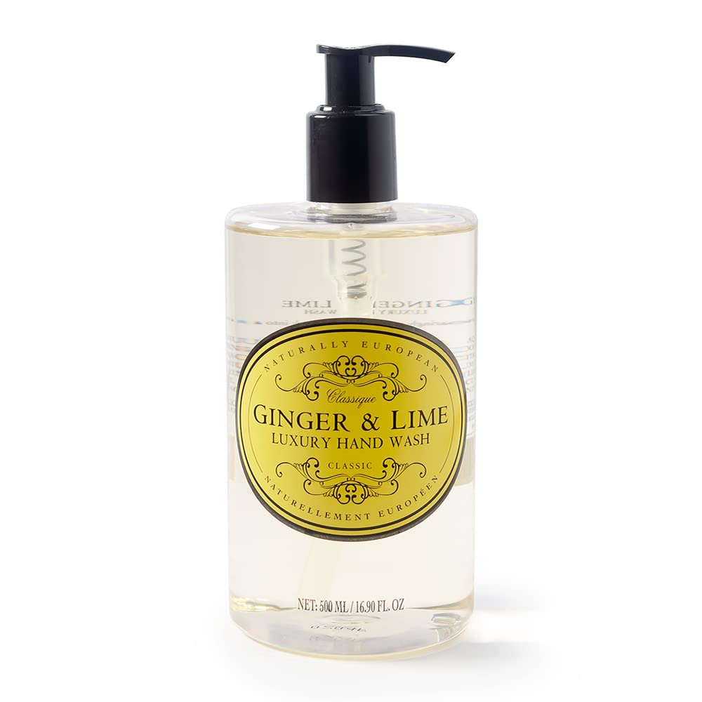 Naturally European Luxury Hand Wash Cleanse and Moisturise - Ginger & Lime 1 x 500ml