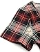 Timeson Women's Short Sleeve Casual Plaid Tunic Tops Loose Fit T-Shirt With Pocket