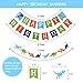 LITAUS Dinosaur Birthday Decorations | Happy Birthday Banner, Tissue Paper, Swirls, Garland | Birthday Decorations for Boys, Girls | Happy Birthday Decorations | Dinosaur Birthday Party Decorations