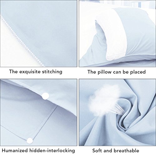 Sleeping Bag Liners Sleep Sack Lightweight Portable Sleeping Sheet Dirt-Proof Compact Travel Camping Sheet for Outdoor Travel Hiking Hotels Picnics (Light Blue, 83x46'')
