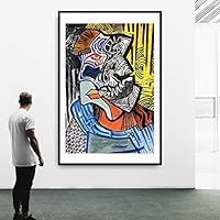 Framed Canvas Wall Art Flowers Canvas Prints Home Artwork Decoration for Living Room,Bedroom - 16x24 inches