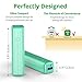 Zendure A1 Mini 3350mAh Portable Charger, Lipstick-Sized Compact External Battery Power Bank for iPhone, iPad, Samsung Cellphone, Tablets and More(Mint)