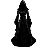 Kahbin Women Hooded Gothic Dress Medieval Corset Renaissance Dress Victorian Dress Halloween Costume