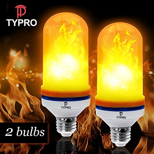 Upgraded 2 Pack LED Flame Effect Light Bulb - Decorative Lights For Indoor/Outdoor/Bar/Hotel Setting - Create The Vintage Atmosphere You've Been Looking For With The Flickering Fire Bulb