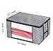 Onlyeasy Foldable Storage Bag Organizers - Breathable Household Home Organizers Bins for Duvet Clothes Blankets Comforters Quilts with Large Clear Window, 23.6