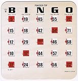 Regal Games Woodgrain / Tan Finger-tip Shutter Bingo Cards - Set of 50