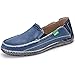 VILOCY Men's Slip On Deck Shoes Canvas Loafer Vintage Flat Boat Shoes
