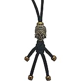 LULAOLIU Paracord Knife Lanyard Brass Bead Hand Woven Tactical Lanyard Beads for Knife EDC Tools Keychains