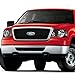 Auto Dynasty Headlights Assembly Compatible with 2004-2008 F-150 Lincoln Mark LT, Driver and Passenger Side Halogen Headlamps Replacement, Black Housing Clear Corner