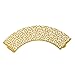 UNIQLED Filigree Artistic Bake Cake Paper Cups Little Vine Lace Laser Cut Liner Cupcake Wrappers Baking Cup Muffin Holder Case for Wedding Birthday Party Decoration (60, Gold)