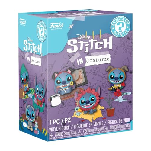 Mystery Mini - Disney - Stitch In Costume - 1 of 12 To Collect - Styles Vary - Disney: Lilo & Stitch- Minifigura de Vinilo Coleccionable - Idea de Regalo - Mercancia Oficial