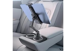 Universal Tablet and Smartphone Car Mount - Adjustable, Rotatable, Waterproof, Heavy-Duty Base, Fits 4-13 inch Tablets, Compa
