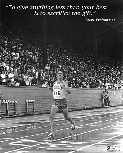 Laminated Steve Prefontaine: The Gift Art Print 24 x 30in