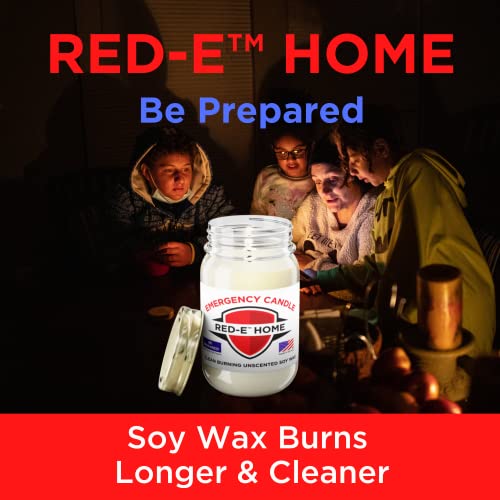 Emergency Candle Clean Burning Unscented Uncolored All Natural Soy
