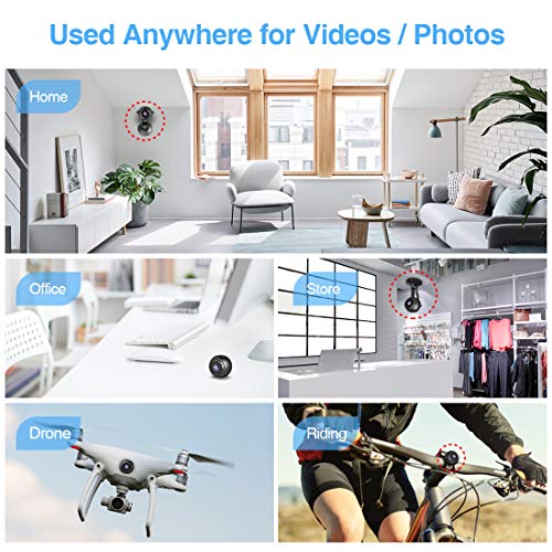 Mini Spy Hidden Camera, KFF HD 1080P Portable Small Secret Covert Nanny Cam with Night Vision and Motion Detection, Ultra Tiny Wireless Security Surveillance Camera for Indoor/Outdoor - Thumbnail 6