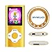 MYMAHDI - Digital, Compact and Portable MP3 / MP4 Player ( Max support 64 GB Micro SD Card ) with Photo Viewer, E-Book Reader and Voice Recorder and FM Radio Video Movie in Gold