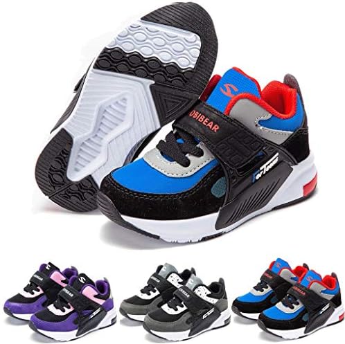 F Qimink ベビーシューズ 子供靴 通学靴 運動靴 スリッポン スニーカー ランニングシューズ サンダル マジックテープ 滑り止め 柔らかい 履き心地 軽量 可愛い 通学履き 子供用 靴 キッズシューズ 男の子 女の子 キッズ 赤ちゃん インファント