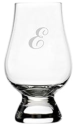Commercial Script Etched Monogram Crystal Whisky