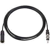 Bingfu Car Radio Antenna Extension Cable 10 feet / 3m Car FM AM Radio Car Antenna Extension Cable Cord DIN Plug Connector Coa