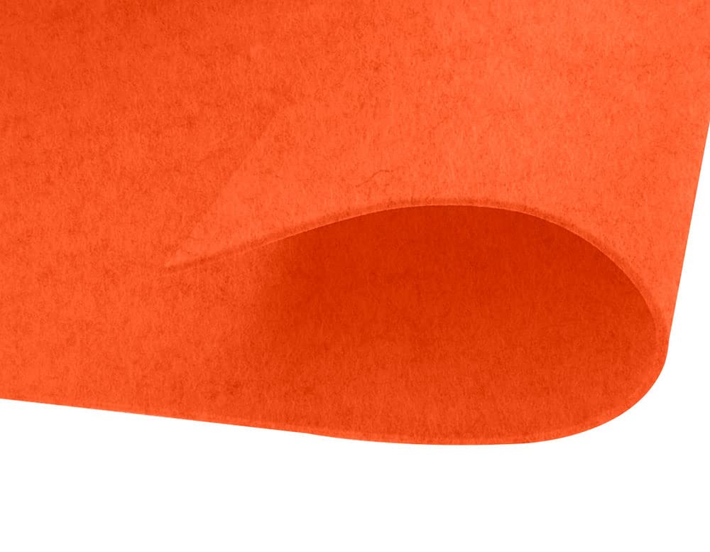 Acrylic Felt Carrot Sheets 20 x 30 cm x 1 mm. 160 g/m2 20u.