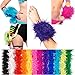Kicko Mini Marabou Feather Boas - 12 Pack of 44 Inches - Assorted - for Halloween Costumes, Kids, Props, and Party Favors