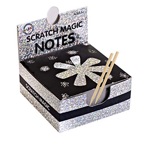 image for Playkidz Art Scratch Art Kit – Magic Scratch Off Notes & [2] Stylus 