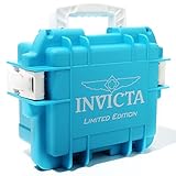 Invicta Waterproof Dive/Impac?t Case - 3 Slot Aqua (White Handles)