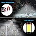 Vockvic LED COB Flashlight 2 pack, Cree High 1000 Lumens Super Bright Tactical Flashlight, Portable Waterproof Zoomable Work Light with 6 Light Modes and Magnetic Base for Camping Outdoor Emergency