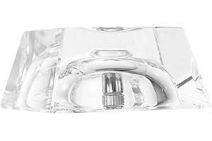 GALPADA Crystal Sphere Ball Stand with LED Lighted Glass Base 50x50x30mm for Gemstone Display and Home Décor