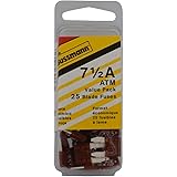 Bussmann (VP/ATM-7-1/2-RP) Brown 7-1/2 Amp Fast Acting ATM Mini Fuse, (Pack of 25)