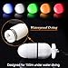 ORCATORCH 5pcs Mini Torpedo Signal Lights 5 Colors Night Dive Strobe Beacon for 150m Underwater Diving