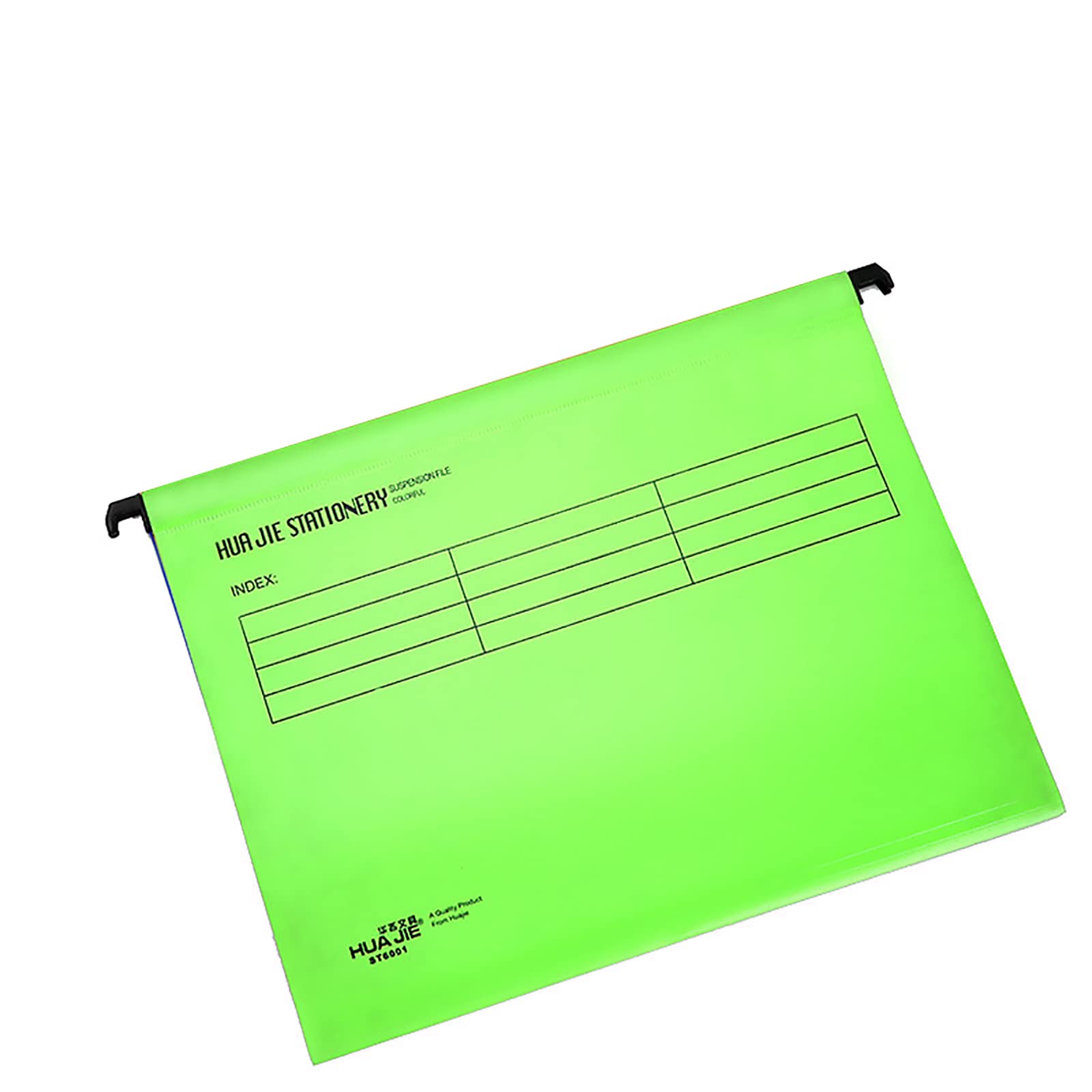 WANGCL Pack of 12 A4 Suspension Files with Tabs and Card Inserts for Filing Cabinets, Polypropylene A4 Hanging Filing Storage Folders Interior Folders (Green)