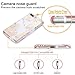 DOUJIAZ Compatible with iPhone 7 Plus Case,iPhone 8 Plus Case,Shiny Gold Metallic Leaves Marble Design Clear Bumper TPU Soft Case Rubber Silicone Skin Cover for iPhone 7 Plus/iPhone 8 Plus