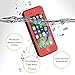 ImpactStrong for iPhone 7/8 Waterproof Case [Fingerprint ID Compatible] Slim Full Body Protection - Red