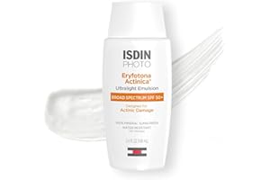 ISDIN Eryfotona Actinica Zinc Oxide and 100% Mineral Sunscreen Broad Spectrum SPF 50+, No White Cast, Suitable for Sensitive Skin