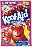 Kool-Aid Black Cherry Unsweetened Soft Drink Mix, 0.13-Ounce Envelopes (Pack of 48)