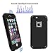 Eonfine iphone 6/6s Waterproof Case, Shockproof Protective Full-sealed Hard Cover with Clear Sound, Underwater IP68 Certificated Water Snow Dust Dirty Proof Case for iPhone 6/6s Black