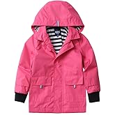 M2C Boys Girls Hooded Cotton Lined Rain Jacket Light Windbreaker