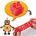 CuteZCute Robo Bread Bento Sandwich Stamping Cutter, Red/Black