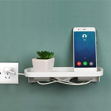 Amazon Com Bedside Charging Shelf Stand Pawaca Storage Organizer Rack Floating Nightstand Shelf For Ipad Tablet Or Phone Stand Holder Minimalist Bathroom Bedroom Switch Socket Wall Outlet Charging Plug Tray Furniture Decor