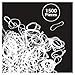 ElasticU Clear Hair Elastics | Hair Rubber Bands | Rubber Hair Ties - Ponytail Holders Pack of 1500