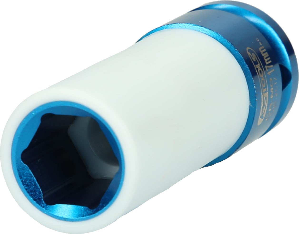 KS-Tools 515.2017/E 1/2 Inch Aluminium Wheel Impact Socket Wrench, Long, 17 mm