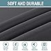 H.VERSAILTEX Blackout Curtains for Bedroom Thermal Insulated Curtains Grey Window Shades, Energy Efficient Noise Reducing Curtains Drapes for Living Room - 52'W by 84'L - Charcoal Gray - One Panel
