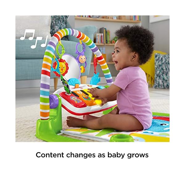 Fisher-Price-Kick-and-Play-Piano-Gym-New-Born-Baby-Play-Mat-with-Activity-Centre-Music-and-Sounds-Suitable-from-Birth Fisher-Price Kick and Play Piano Gym, New-Born Baby Play Mat with Activity Centre, Music and Sounds, Suitable from Birth
