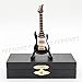 Odoria 1/12 Miniature Electric Guitar Dollhouse Musical Instruments Accessories, Black