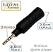 Josi Minea 2.5mm Male to 3.5mm Female Audio Adapter Converter Headphone Earphone Headset 3 Ring Jack - Stereo or Mono