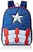 Marvel Little Boys Captain America 16 Inch Backpack, Blue, One Size